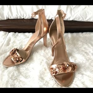Rose gold heels